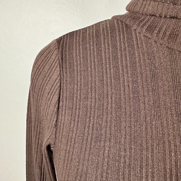 Ambiance Women's Brown Long Sleeve Dress - Form Fitting - Picture 3 of 5